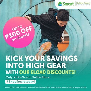 #ShopSmart to get big discounts, it’s simple! Head to the Smart Online store to get up to P100 off on your Smart load ➡️ https://bit.ly/2SW2SU9 | Smart Communications, Inc.
