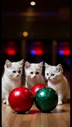 Bowling with Kitten 🎳😹 | Funny & Adorable Moments