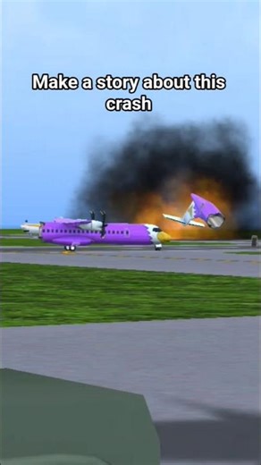 Make a Story about this crash #automobile #plen #turbopropfs #aviation #aviationlovers