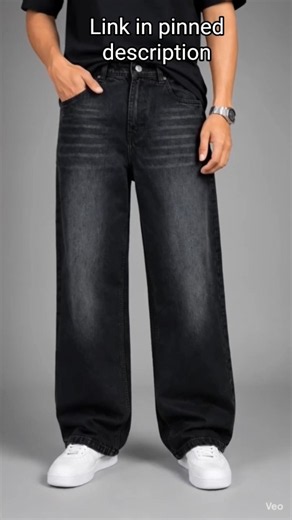 Baggy Black Jeans for Men 🔥 | Trendy Streetwear Look 2026 | Stylish & Comfortable Jeans #pant