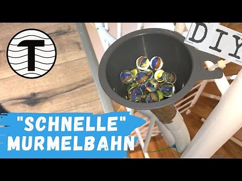 🎢 Murmelbahn im Treppenhaus einfach selber bauen