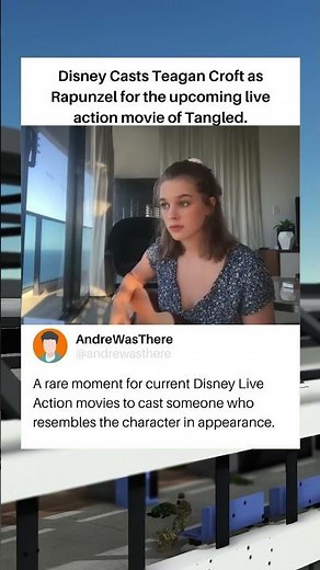 Teagan Croft as Rapunzel for Tangled Live-Action Movie
