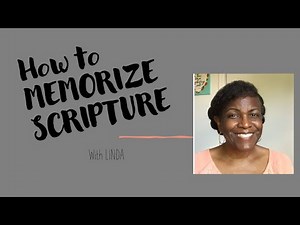 How to Memorize Scripture with Linda - Lesson 1
