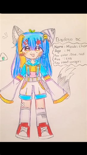 New oc Mizuki #art #drawing #fypシ゚viral #anime #trend #