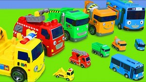 1.1M views · 20K reactions | Tayo Bus Toys- Concrete Mixer, Excavator, Cars, Train & Fire Truck Surprise Toy Vehicles for Kids  | Pet's Studio Compilation | Facebook