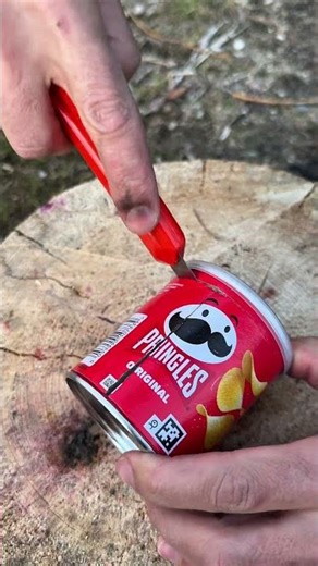 Life Hack With a Chips Box 🥔🔥Bushcraft Survival Skills #camping #survival #bushcraft #outdoors