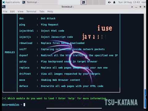 Xerosploit tutorial how inject javascript network