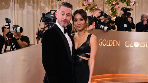 Macaulay Culkin gets emotional during Golden Globes comeback