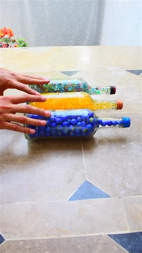 Blue OR Mix Colorfull OR Orange Breaking glass Bottles Asmr! #shorts #asmr #satisfying | ABPK ASMR