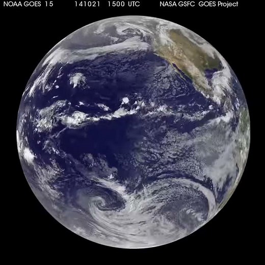 GOES-West Video of Tropical Storm Ana