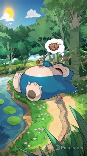 Snorlax Artwork Reimagined by @poke.rares