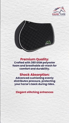 Ride in Comfort & Style with Our Premium Saddle Pad | Ultimate Horseback Riding Support