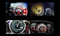 Mix of 4 videos from youtube : Brutal supercars acceleration compilation