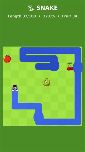 I Played Snake Until the Board Was FULL 🤯 2x Classic 10x10 #Shorts