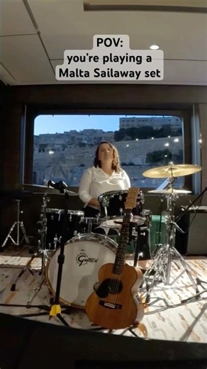 Ship drummer perks #drummer #cruiseship #blues #malta #shipmusician