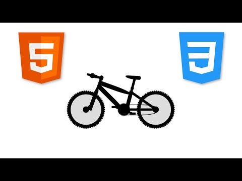 Bicycle with HTML and CSS / How to Create a Riding Bicycle with HTML and CSS / CSS Animations