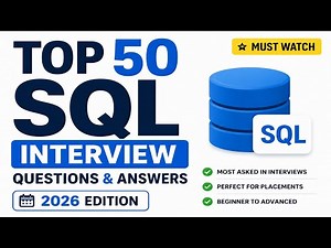 SQL Interview Questions and Answers | Top 50 SQL Questions for Freshers & Experienced