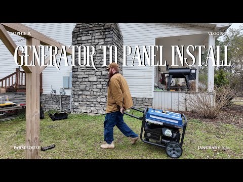 GENERATOR TO PANEL HOOKUP WITH MASTER ELECTRICIAN