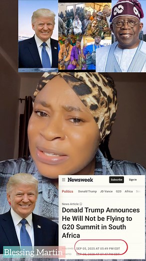 198K views · 4.5K reactions | Tinubu Makes A U-Turn And Cancel His Us Trip To Meet Trump Tomorrow 辰辰 Nigerians reacts He Is Afraid Of Arrest Or To Face Us Media | Blessing Martin2 | Facebook