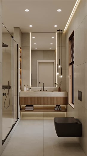 Erfan on Instagram‎: "Modern Minimal Bathroom Design ( Vanity + Shower Zone ) Software: Coronarenderer - 3ds Max - Photoshop #interiordesign #interiorrendering #3dsmaxrender #coronarender #cgiart #moderninterior #archviz #architecturevisualization #homedesignideas #digitalart #3drender #contemporaryinterior #renderoftheday #luxuryinteriors #bathroomdesign #modernbathroom #minimalbathroom #vanitydesign #interiorstyle #interiorinspo #معماری #معماری_داخلی #طراحی_حمام #رندر_داخلی #رندر_معماری #جزئیا