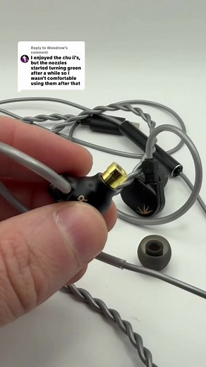 Replying to @Woodrow don’t let a little Shrek Green stop you from using the Moondrop Chu II DSP IEMs #tiktokshopcreatorpicks #honestreview #moondrop #iem #oxidation