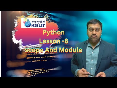 #lesson8 #pythonscopeandmodule #python #shekharsir #nielitolevel #nielit_python #exam.tslibrary.in