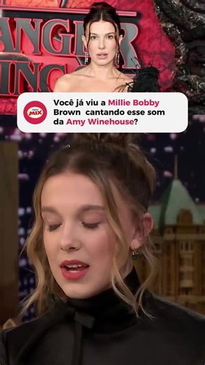 Rádio Mix FM on Instagram: "Além de brilhar nas telas, ela também sabe cantar! 🤩 Se liga na Millie Bobby Brown surpreendendo todo mundo ao fazer um cover incível de "You Know I'm No Good", da Amy Winehouse, durante o programa "The Tonight Show". 😍 E você, curtiu essa versão? 👀 #milliebobbybrown #amywinehouse #radiomix #radiomixfm - - - - - - - - - - - - - - - - - - - - - - - - 🗣 | O melhor MIX do Brasil! 📻 | 106.3 FM 🔗 | radiomixfm.com.br/aovivo &