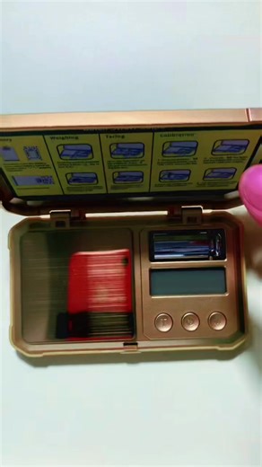 Digital Pocket This is a small, portable digital pocket scale with a 0.01g accuracy, suitable for home use. It's calibrated and can be used in the kitchen for weighing gold, jewelry, spices, food, etc. It supports tare and is easy to carry. 1241