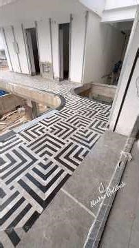 Preparing and installing marble panels, and the result is fantastic.