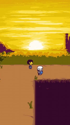 Frisk y Sans: Danza en pixel art