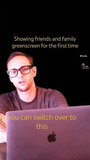 Setting up the greenscreen 😂