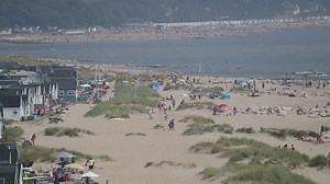 Beaches in Dorset as the UK experiences soaring temperatures