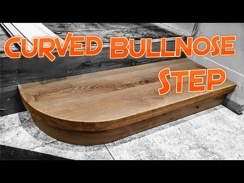 Curved Bullnose Step from Pre-Finished Timber Flooring