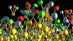 Molecules Atoms Matter Particles Animation Black Stock Footage Video (100% Royalty-free) 16500487 | Shutterstock