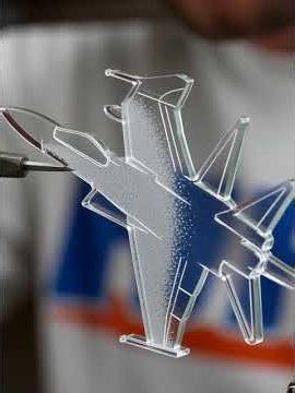 A fighter shaped plane art #asmr #asmrvideo