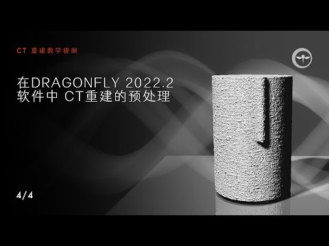 在Dragonfly 2022.2软件中 CT重建的预处理