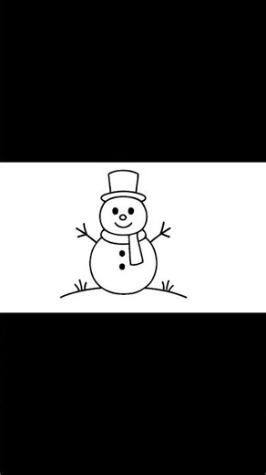 How to draw a snowman?