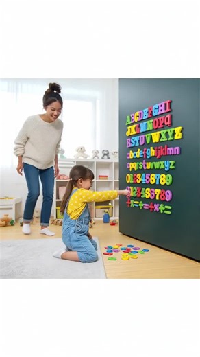 Kids Magnetic Alphabet Numbers Refrigerator Magnets, Educational Toy for Learning Abcs, Montessori Early Education, Christmas Gift #preschoolactivities #momoftoddlers #creativegiftsforkids #preschoolmom #toddleractivitiesathome #kidsactivity #preschoolcrafts #preschoolathome #kidfriendlycrafts #earlylearners