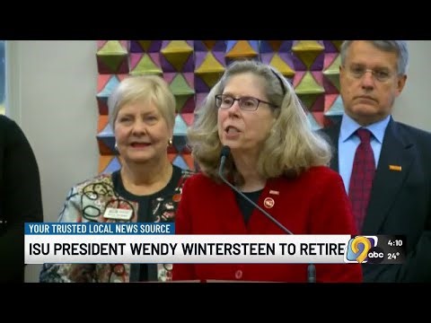 Iowa State University president Wendy Wintersteen retires