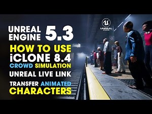 Unreal Engine 5.3 | How to use iClone 8 Crowd Simulation in Unreal Engine | Live Link