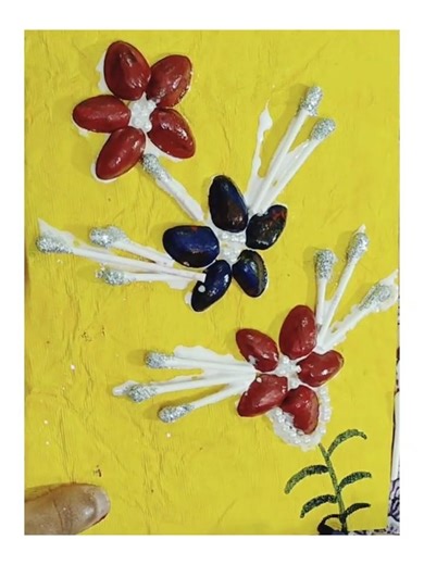 Beautiful pista shell greeting card best out of waste !!! Easy DIY