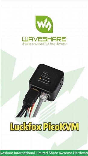 Full HD 1080p Remote KVM,Fast & Stable Performance,Works with BIOS/UEFI Setup#waveshare #luckfox