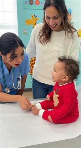Say Aah… Little Angel Copies Doctor 😭👶 #cutebaby #funnytoddler #viralshorts #babyreaction