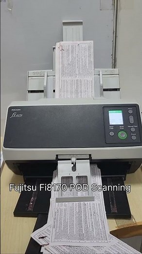 Fujitsu Fi8170 POD Scanning