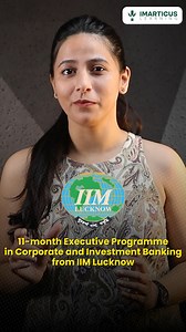 Desiring a career in Corporate and Investment Banking? The 11-month Executive Programme from IIM Lucknow with Imarticus Learning, offers you hands-on expertise in Financial Modeling, M&As, Capital Markets, and more—plus an exclusive campus immersion experience! 🏛️ Advance your career with skills that keep you at the forefront of finance and join an elite network of IIM alumni. 🌟 Empower Your Corporate and Investment Banking Careers with Accelerated Returns ⏱️ 11 Months 💻 Live Online Campus Im