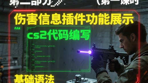 【CS2代码编写教程】【第二部分】第一课时,c#基础知识，伤害信息插件功能的展示