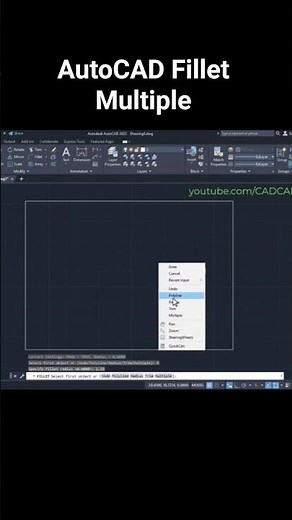 AutoCAD Fillet Multiple