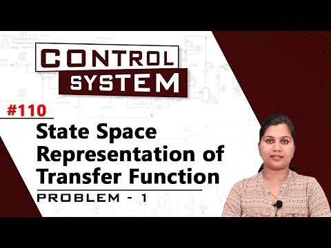 State Space Representation of Transfer Function - Problem 1 - State Space Analysis - Control Systems