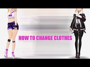 VROID how to changes clothes tutorial [4 minute watch] Cyber Military costume