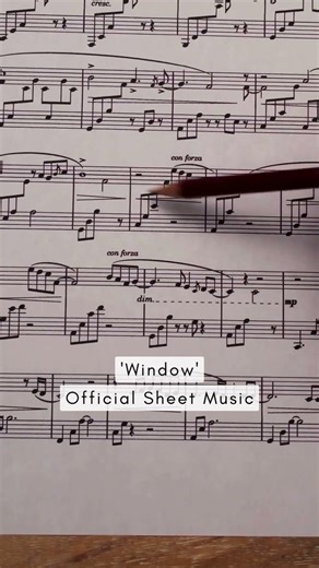 🎹 Official sheet music for "Window"